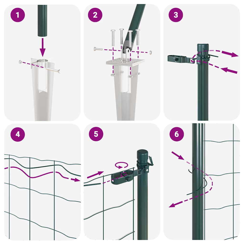 Steber ograje. Zelena 100 x 0,8 m (25 x 25 mm mreža) - slika 13