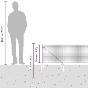 Svařované drátěné ploty s hroty 10 x 0,5 m Ocel potažená PVC - obrázek 16
