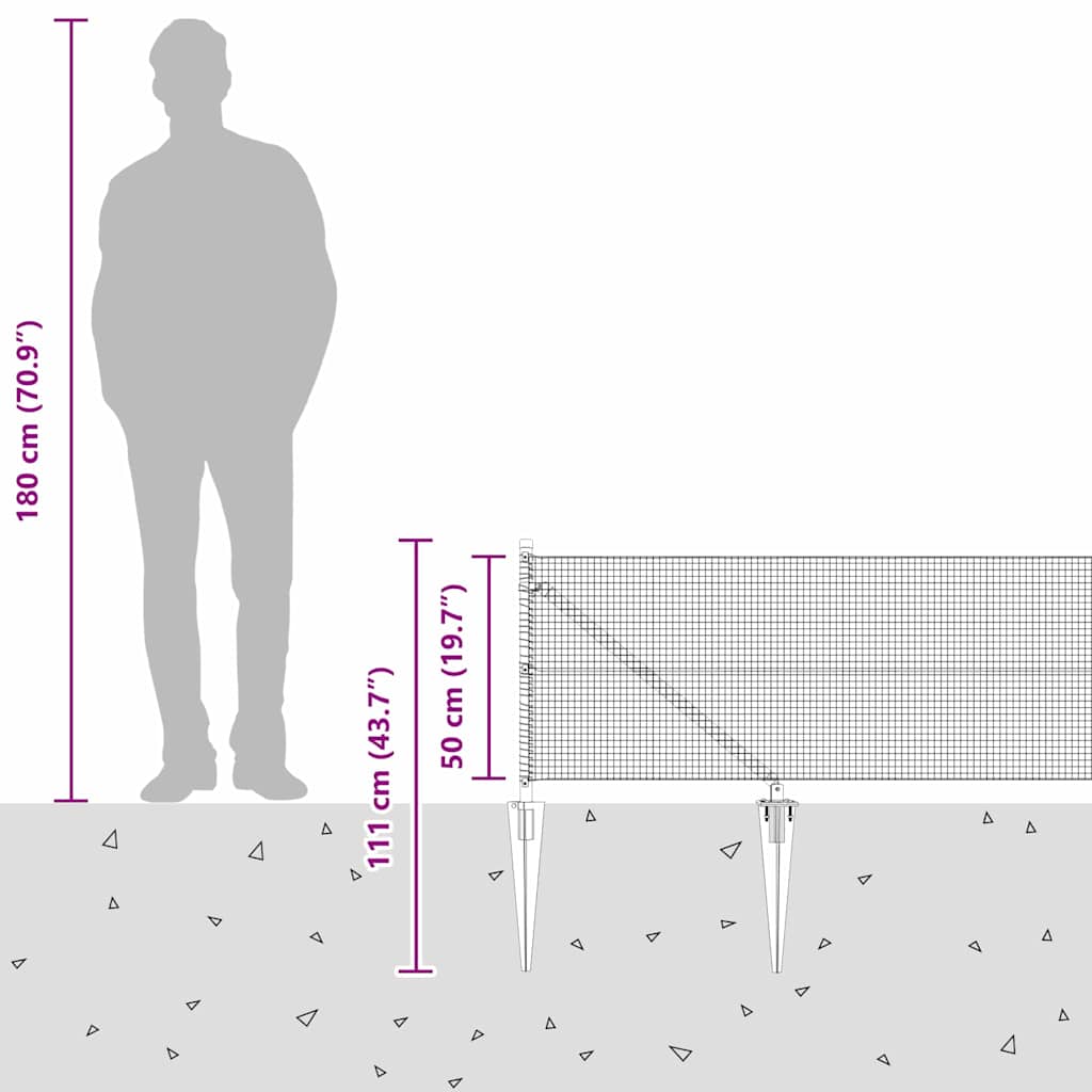 Svařované drátěné ploty s hroty Ocel Šedá Síťovina - obrázek 16