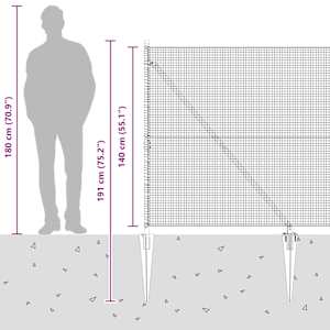 Svařované drátěné ploty s hroty 25 x 1,4 m Ocel potažená PVC - obrázek 16