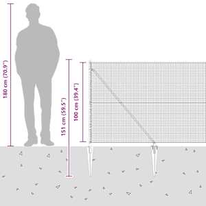 Venkovní svařovaný drátěný plot se hroty 100 x 1 m Šedá - obrázek 16