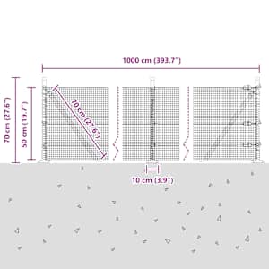Plotový sloupek. Stříbrná 10 x 0,5 m (rol 12 x 12 mm) Ocel - obrázek 15
