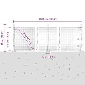 Plotový sloupek. Stříbrná 10 x 0,5 m (síť 25 x 25 mm) Ocel - obrázek 15