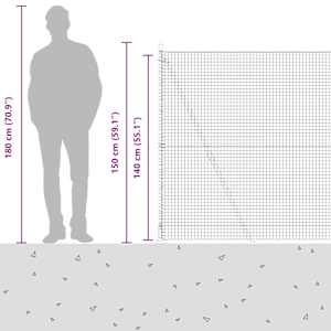 Zahradní svářený drátěný plot s betonovým podstavcem 10 x 1,4 m - obrázek 17