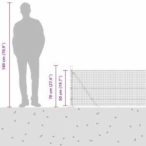 Zahradní svářený drátěný plot s betonovým podstavcem 25 x 0,5 m - obrázek 17
