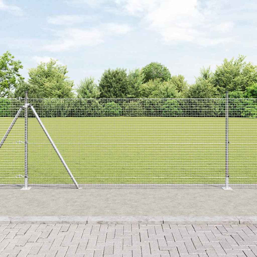 Hegn Sæt 25 m Sæt af 2 Galvaniseret sølv Galvaniseret stål