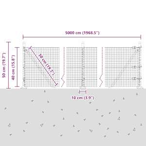 Zahradní svářený drátěný plot s betonovým podstavcem 50 x 0,4 m - obrázek 15