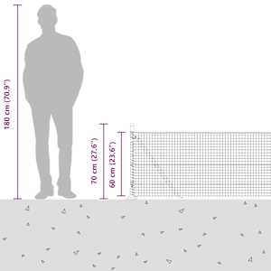 Zahradní svářený drátěný plot s betonovým podstavcem 50 x 0,6 m - obrázek 17