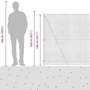Svařovaná drátěná plotina s betonovou základnou 50 x 1,4 m - obrázek 17
