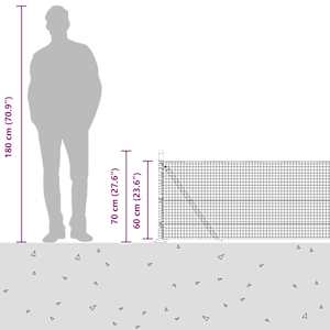 Svařovaná drátěná plotina s betonovou základnou 100 x 0,6 m - obrázek 17