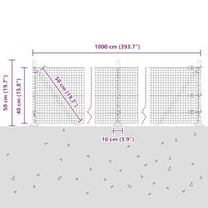 Zahradní svářený drátěný plot s betonovým podstavcem 10 x 0,4 m - obrázek 15