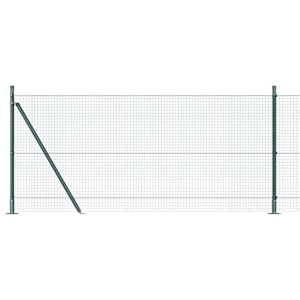 Plotový sloupek. Zelená 10 x 0,8 m (12 x 12 mm síť) Ocel a PVC - obrázek 8