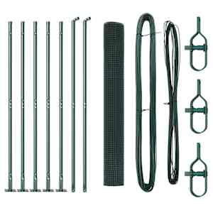 vidaXL Keevitatud Traat Aed Betoonalusega 10 x 0,8 m PVC-kaetud teras