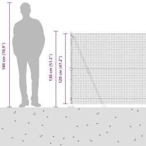 Zahradní svářený drátěný plot s betonovým podstavcem 10 x 1,2 m - obrázek 17