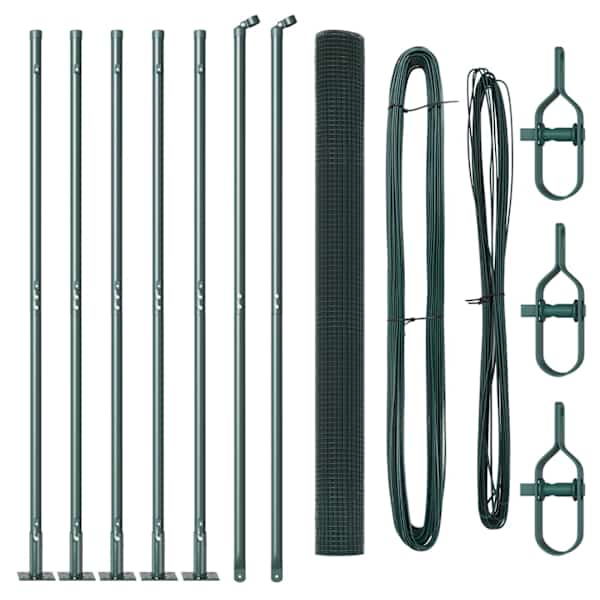 vidaXL Keevitatud Traat Aed Betoonalusega 10 x 1,4 m PVC-kaetud teras