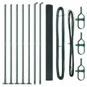 vidaXL Keevitatud Traat Aed Betoonalusega 10 x 1,5 m PVC-kaetud teras