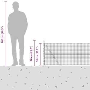 Plotový sloupek. Zelená 25 x 0,5 m (pletivo 12 x 12 mm) Ocel - obrázek 17