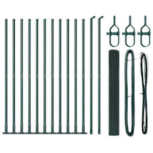 vidaXL Keevitatud Traat Aed Betoonalusega 25 x 0,8 m PVC-kaetud teras