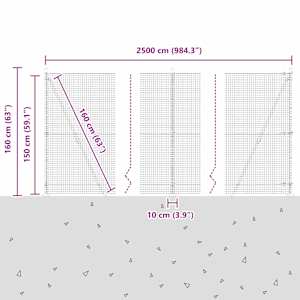 Plotový sloupek. Zelená 25 x 1,5 m (25 x 25 mm pletivo) Ocel - obrázek 15