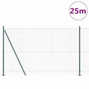 Plotový sloupek. Zelená 25 x 1,5 m (25 x 25 mm pletivo) Ocel - obrázek 3