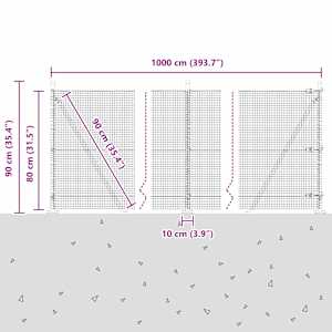 Plotový sloupek. Šedá 10 x 0,8 m (měsíc 19 x 19 mm) Ocel a PVC - obrázek 15