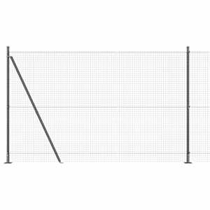 vidaXL Keevitatud Traat Aed Betoonalusega 10 x 1,5 m PVC-kaetud teras
