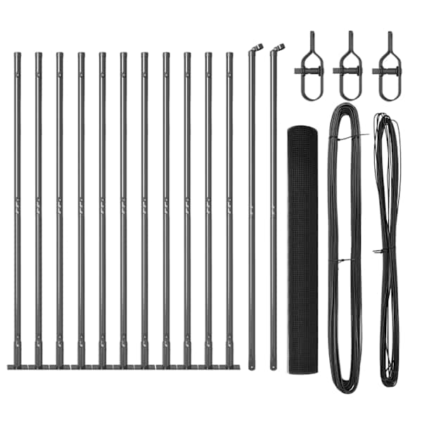 vidaXL Keevitatud Traat Aed Betoonalusega 25 x 1,2 m PVC-kaetud teras