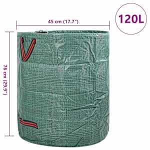Pytle na zahradní odpad 12 pcs Zelená 45 x 45 x 76 cm - obrázek 10