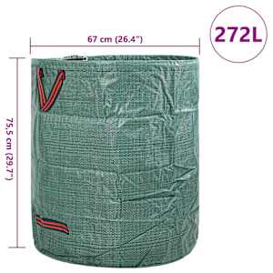 Pytle na zahradní odpad 12 pcs Zelená 67 x 67 x 75,5 cm - obrázek 10