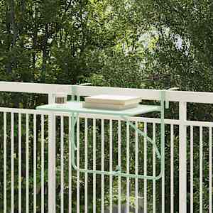 Viseca balkon miza Minta zelena 60 x 39 x 65 cm Jeklo