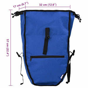 Cyklistická taška Modrá 32,5 x 17 x 57 cm Polyester - obrázek 12