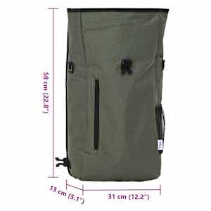 Cyklistická taška Olivová 31 x 13 x 58 cm Polyester - obrázek 13