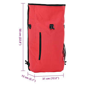 Cyklistická taška Červená 31 x 13 x 58 cm Polyester - obrázek 13