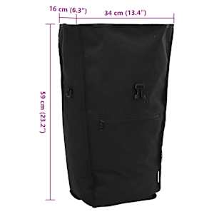 Cyklistická taška Černá 34 x 16 x 59 cm Polyester - obrázek 13