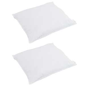Polštář s polštářem 2 pcs Bílá 65 x 65 cm Peří - obrázek 3