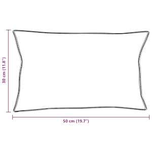 Polštář s polštářem 2 pcs Bílá 30 x 50 cm Bavlna - obrázek 10