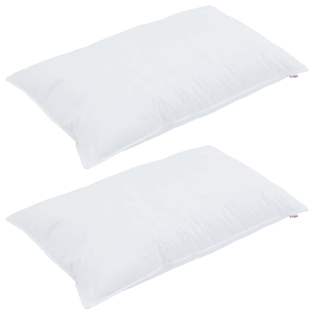 vidaXL Kussens met kussen 2 pcs Wit 130gsm 100% katoen