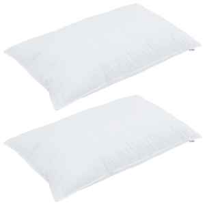 Polštář s polštářem 2 pcs Bílá 40 x 80 cm Bavlna - obrázek 3