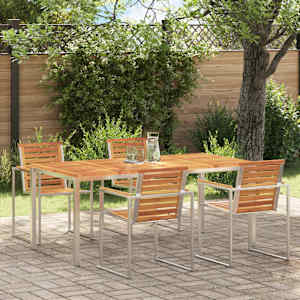 JedilnaMiza Rjava 180 x 90 x 75 cm Masiven les akacije