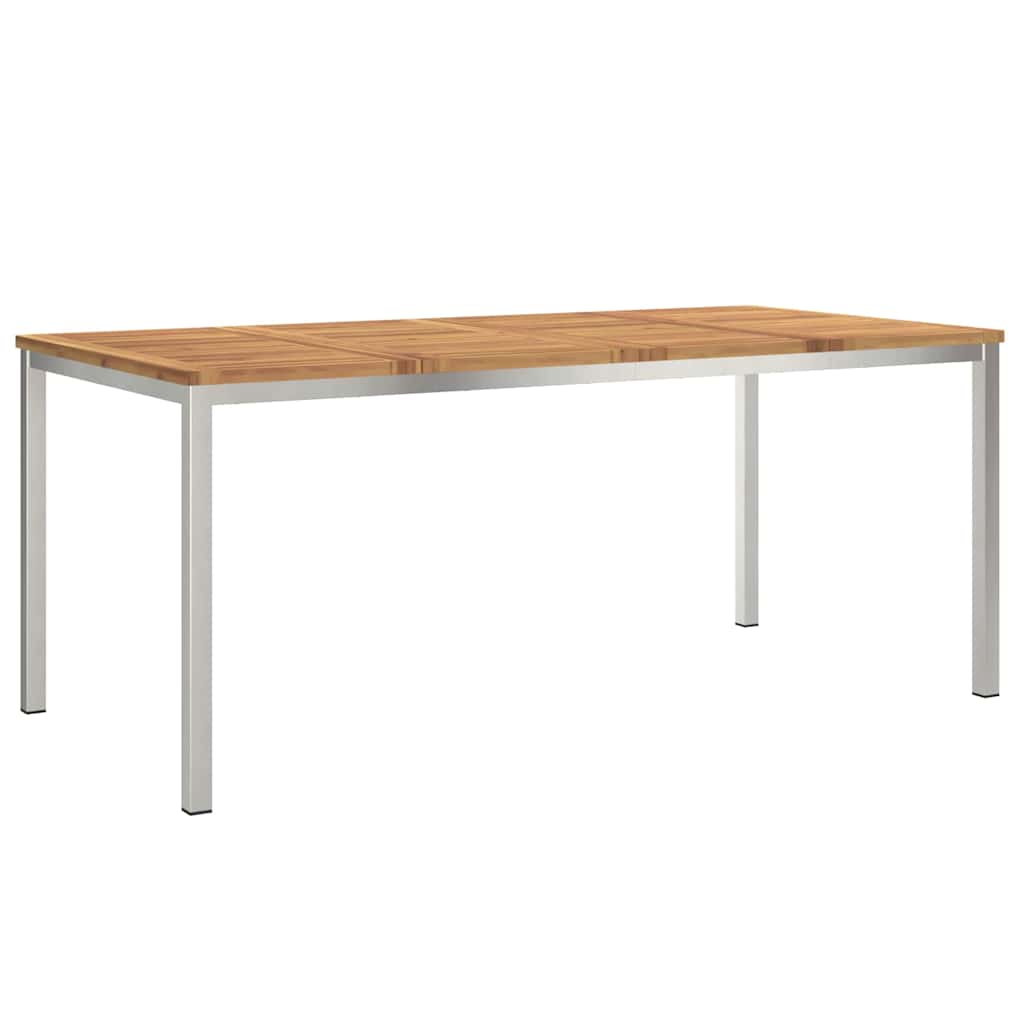 Ulkona Ruokapöytä 180x90x75 cm Kiinteä Puu Akaasiapuu