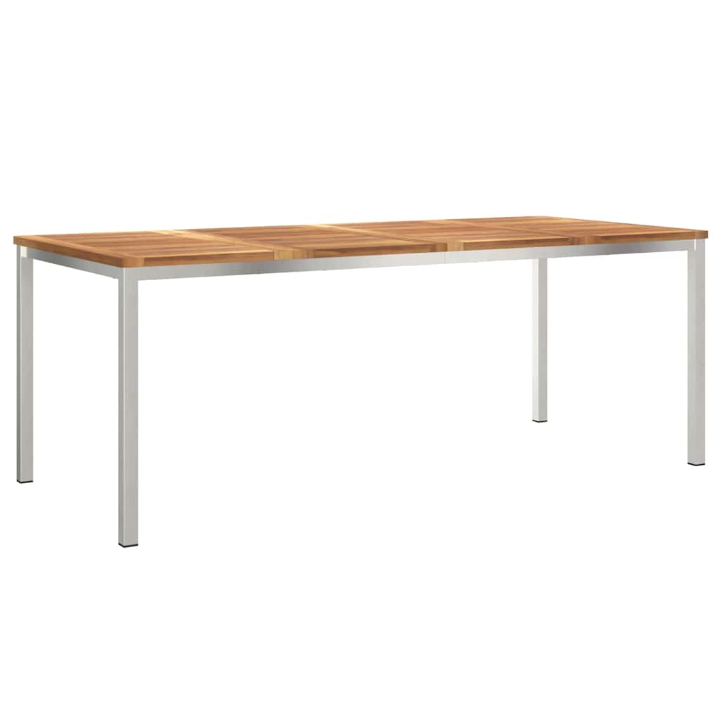 Ulkotila Ruokapöytä 200x90x74,5 cm Kestävä Tiikki