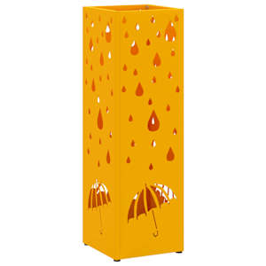 vidaXL Vihm Varjupaik Sinepikollane 15,5 x 15,5 x 49 cm Teras