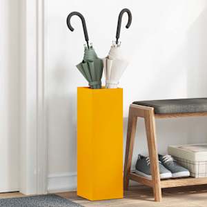 Stojalo za dežnik Gorčična 15,5 x 15,5 x 49 cm Kovina