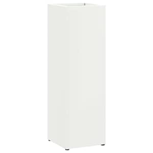 vidaXL Vihm Varjupaik ladustamisega Valge 15,5 x 15,5 x 49 cm Teras