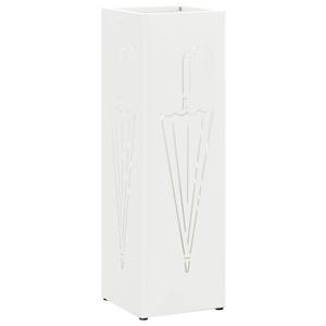 vidaXL Vihm Varjupaik ladustamisega Valge 15,5 x 15,5 x 49 cm Teras