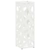 vidaXL Vihm Varjupaik ladustamisega Valge 15,5 x 15,5 x 49 cm Teras