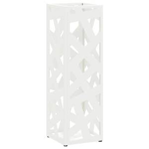 vidaXL Vihm Varjupaik ladustamisega Valge 15,5 x 15,5 x 49 cm Teras