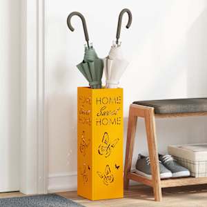 Stojalo za dežnik Gorčična 15,5 x 15,5 x 49 cm Kovina