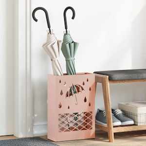 Stojalo za dežnik Roza 28 x 12 x 41 cm Jeklo