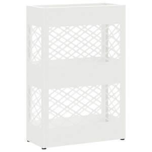 vidaXL Vihm Varjupaik Valge 28 x 12 x 41 cm Teras